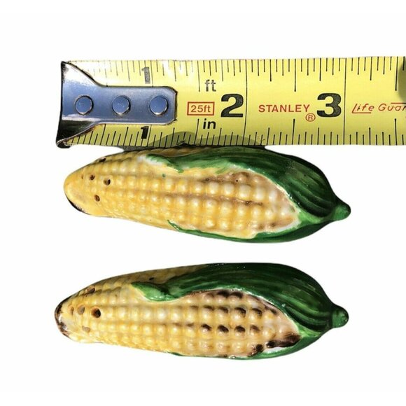 Vintage Corn On The Cob Salt And Pepper Shakers Japan 3” - Picture 5 of 5